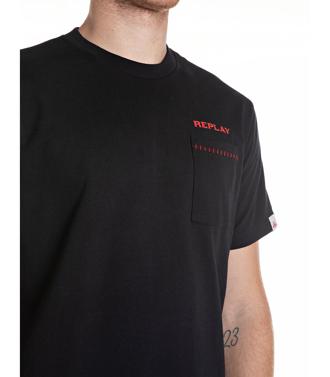 コットンジャ－ジープリントＴシャツ 詳細画像 ブラック 3